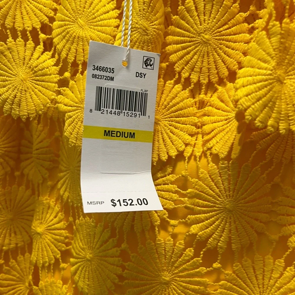 Trina Turk Yellow Strapless Dress - Picture 2 of 4